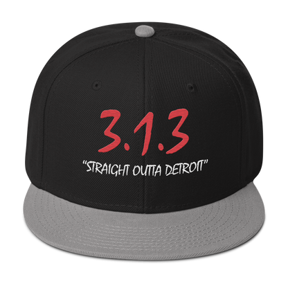 '313 Straight Outta Detroit' Snapback | 6-Panel