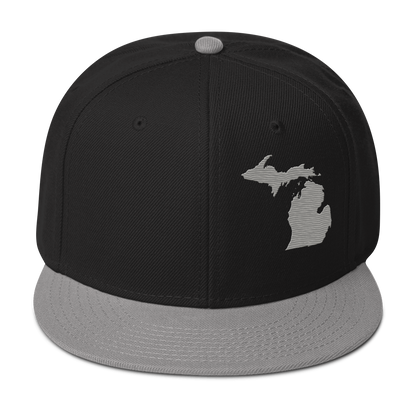 Michigan Snapback | 6-Panel - Grey Outline