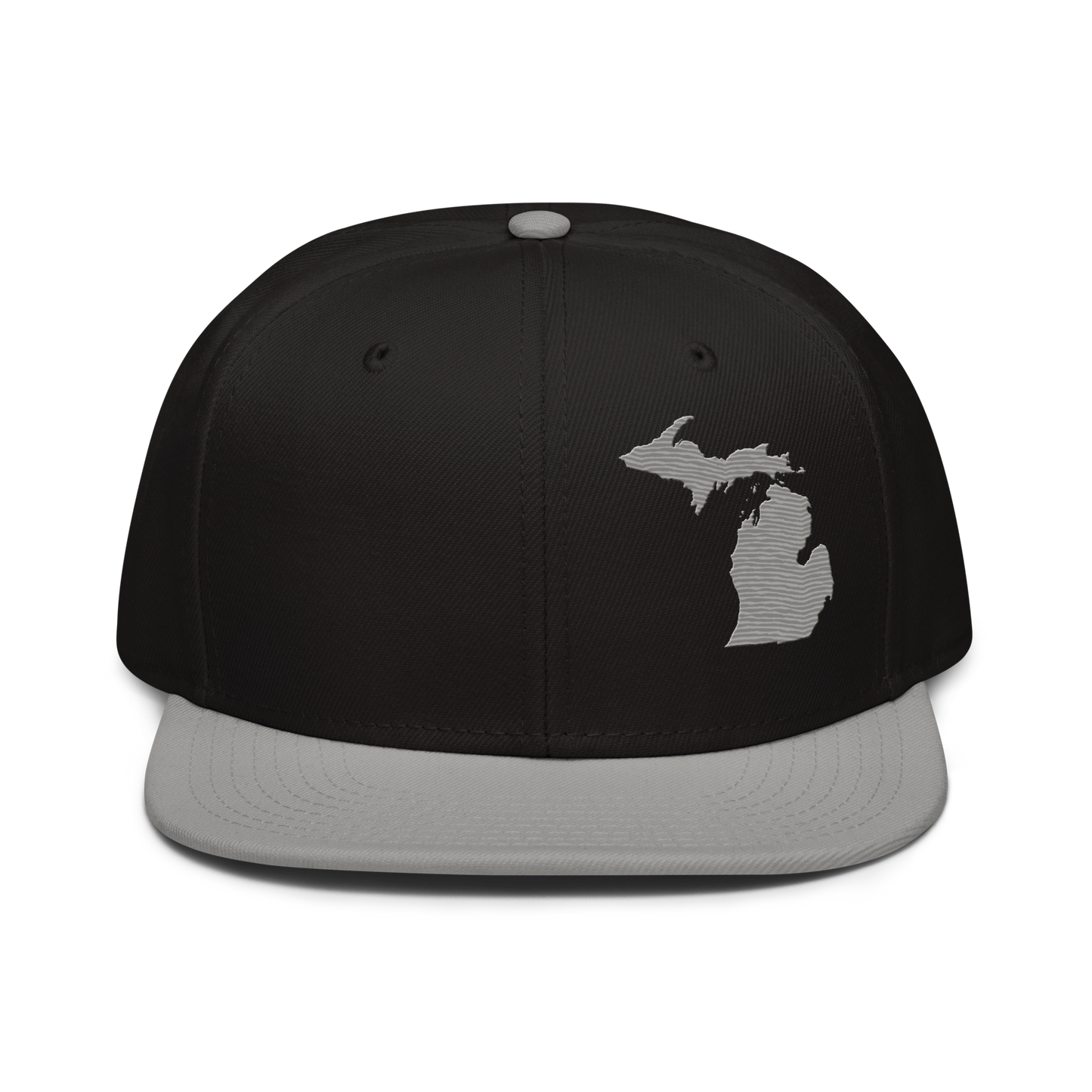 Michigan Snapback | 6-Panel - Grey Outline