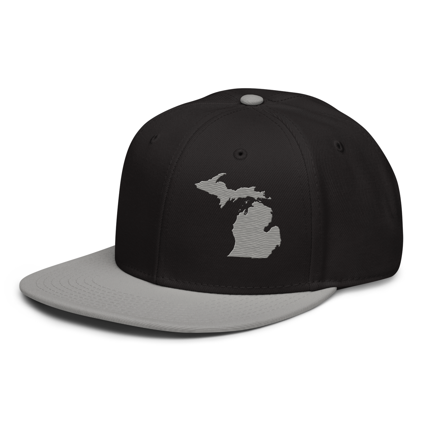 Michigan Snapback | 6-Panel - Grey Outline