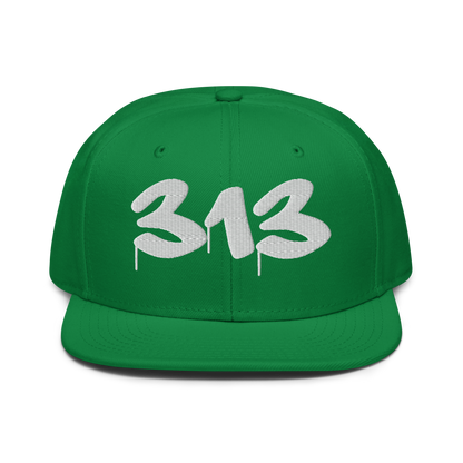 Detroit '313' Snapback (Tag Font) | 6-Panel