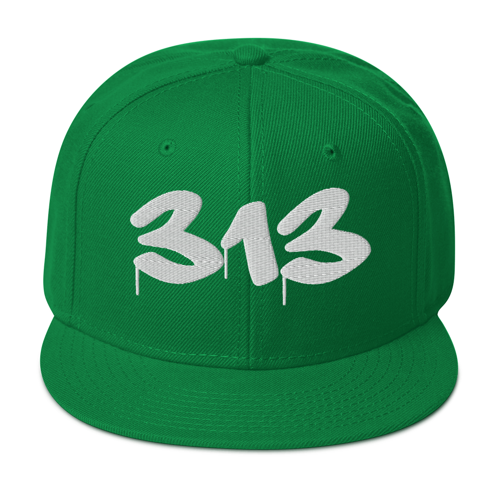 Detroit '313' Snapback (Tag Font) | 6-Panel