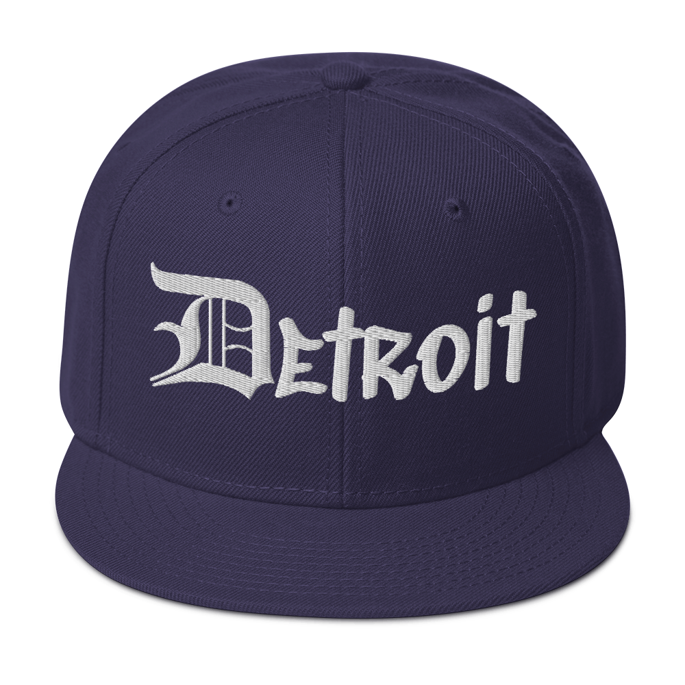 'Detroit' Snapback (OED Tag Font) | 6-Panel