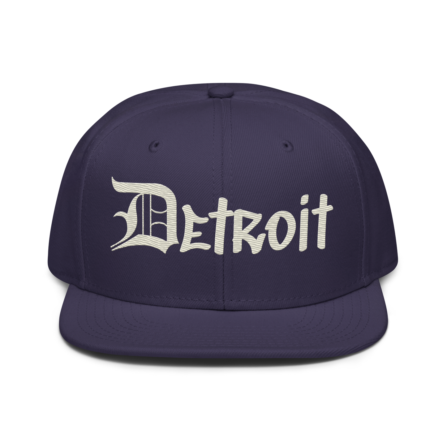 'Detroit' Flat Bill Snapback (OED Tag) | 6-Panel - Ivory