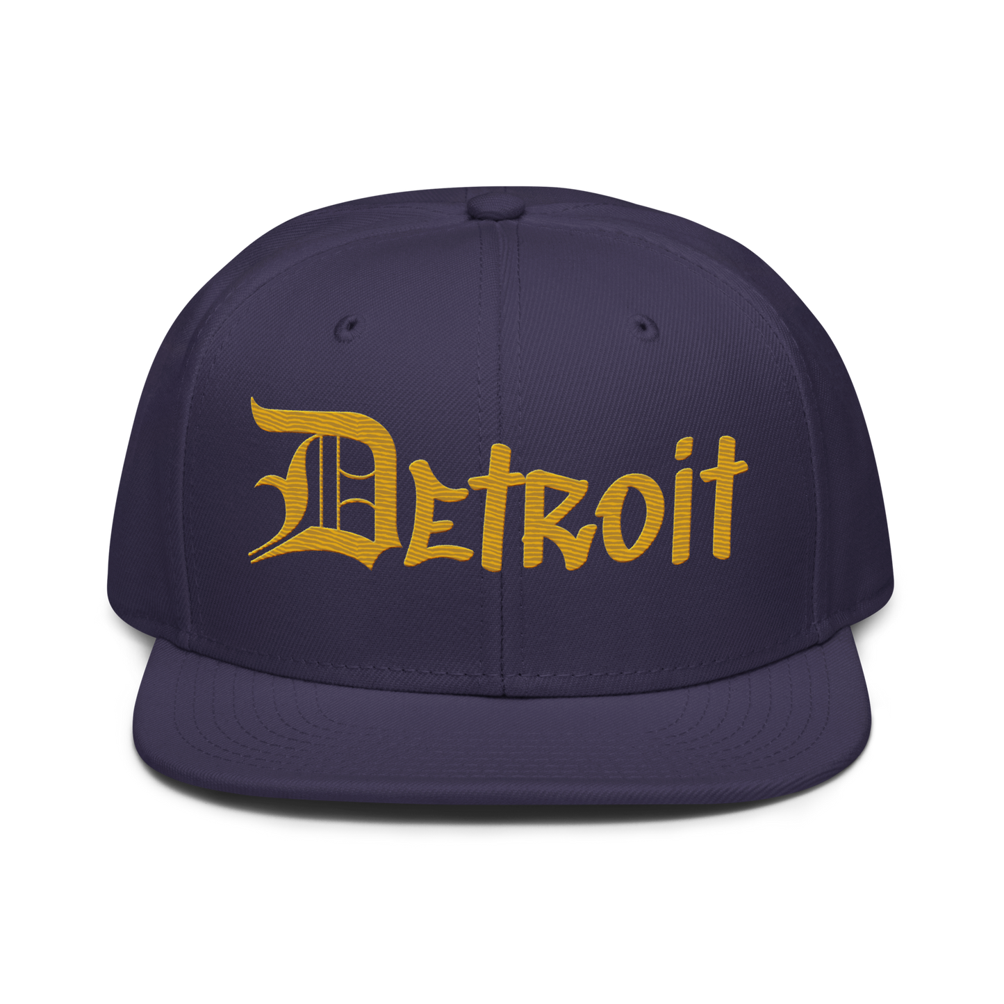 'Detroit' Flat Bill Snapback (Gold OED Tag) | 6-Panel