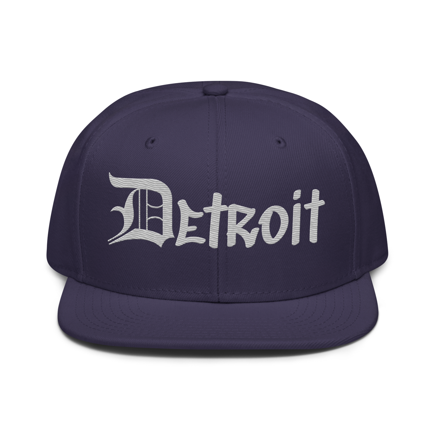 'Detroit' Flat Bill Snapback (Platinum OED Tag) | 6-Panel