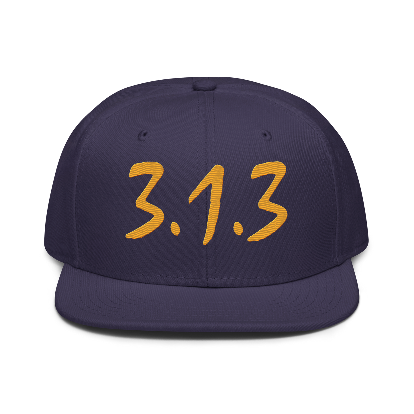 Detroit '313 Snapback (Gold Compton Font) | 6-Panel