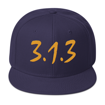 Detroit '313 Snapback (Gold Compton Font) | 6-Panel