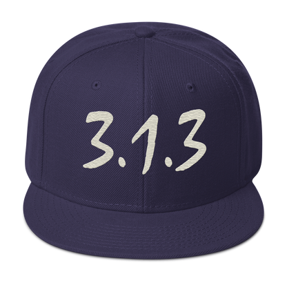 Detroit '313 Snapback (Ivory Compton Font) | 6-Panel