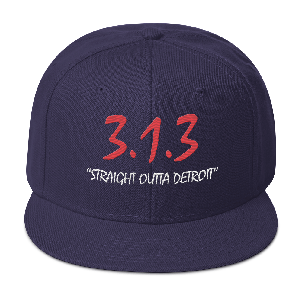 '313 Straight Outta Detroit' Snapback | 6-Panel