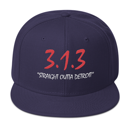 '313 Straight Outta Detroit' Snapback | 6-Panel