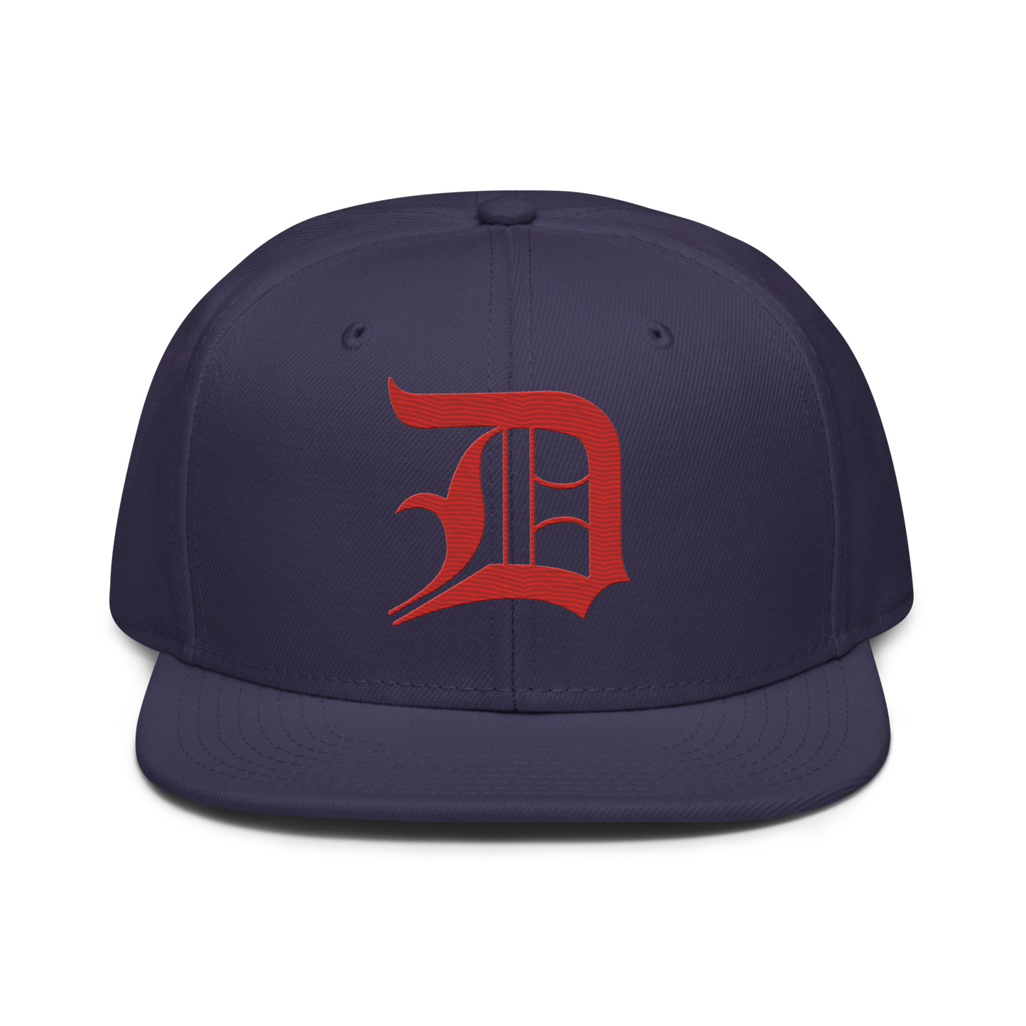 Detroit 'Old English D' Snapback | 6-Panel - Aliform Red