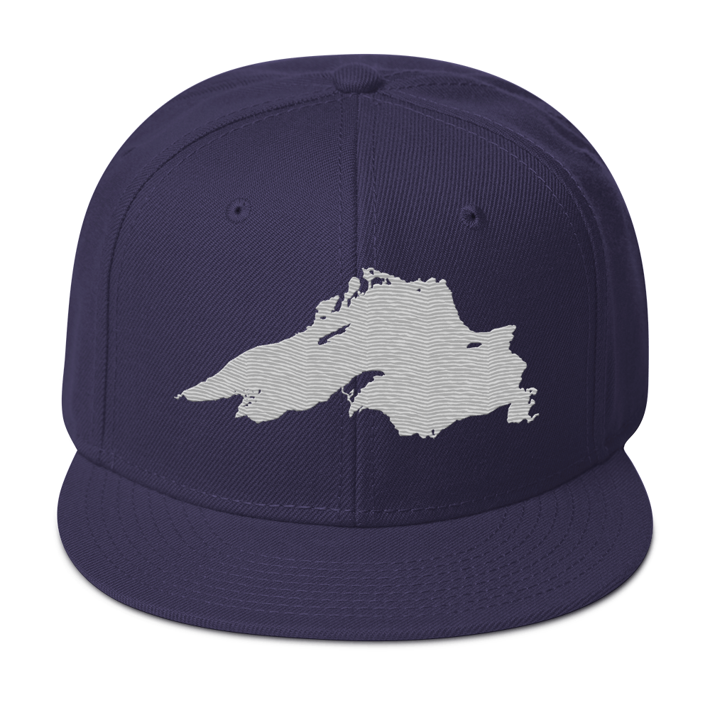 Lake Superior Snapback | 6-Panel - Platinum