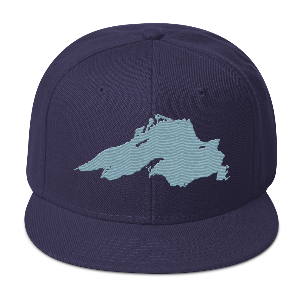 Lake Superior Snapback | 6-Panel - Opal Blue