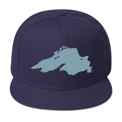 Lake Superior Snapback | 6-Panel - Opal Blue