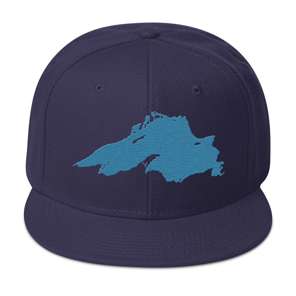 Lake Superior Snapback | 6-Panel - Traverse Blue