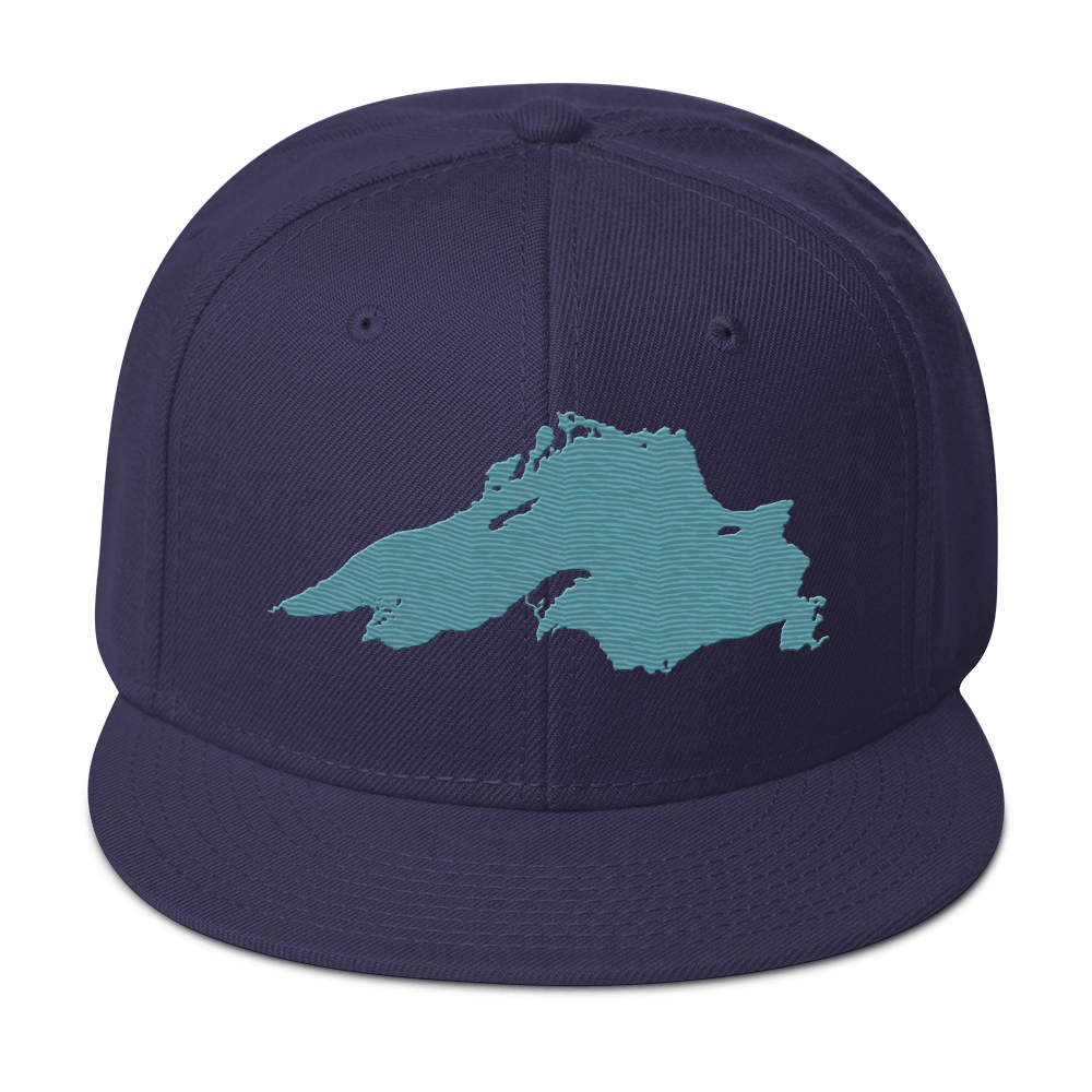 Lake Superior Snapback | 6-Panel - Huron Blue