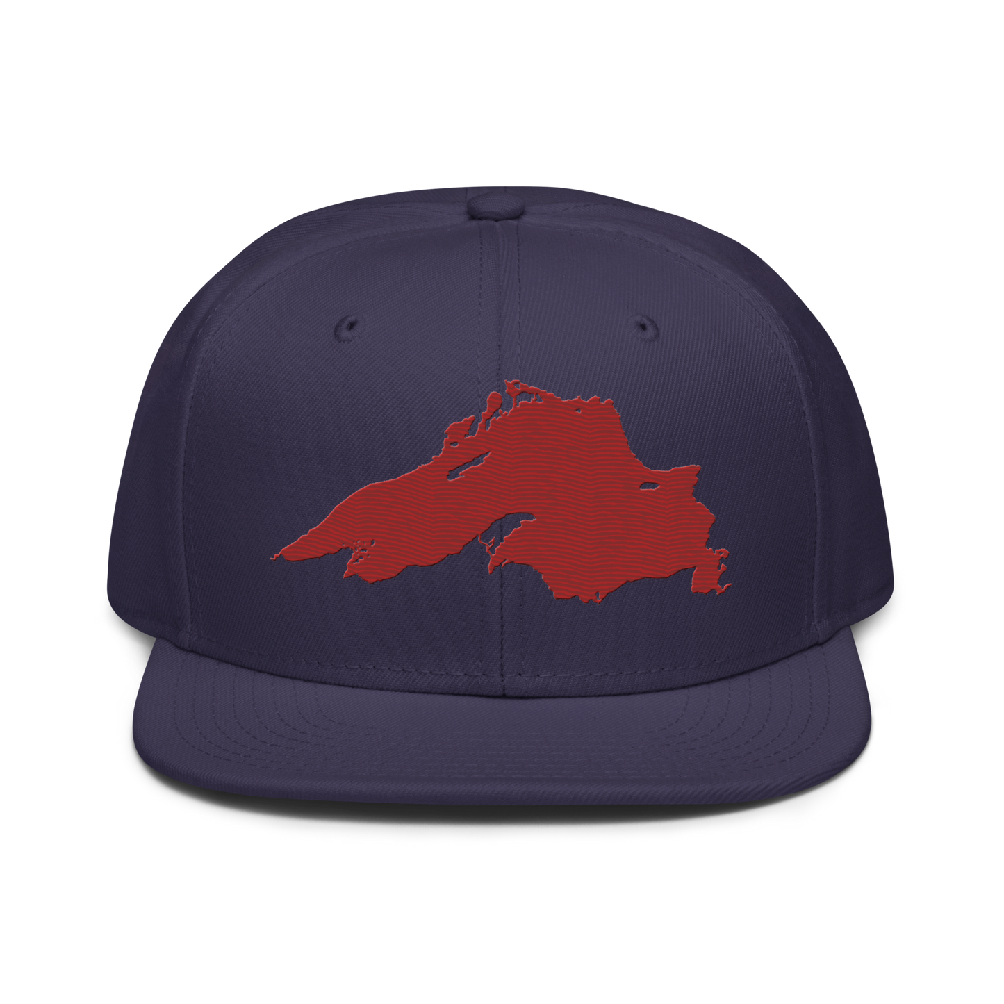 Lake Superior Snapback | 6-Panel - Thimbleberry Red