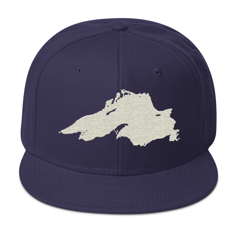 Lake Superior Snapback | 6-Panel - Ivory White