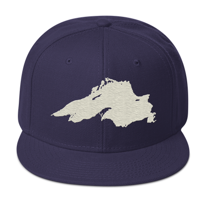 Lake Superior Snapback | 6-Panel - Ivory White