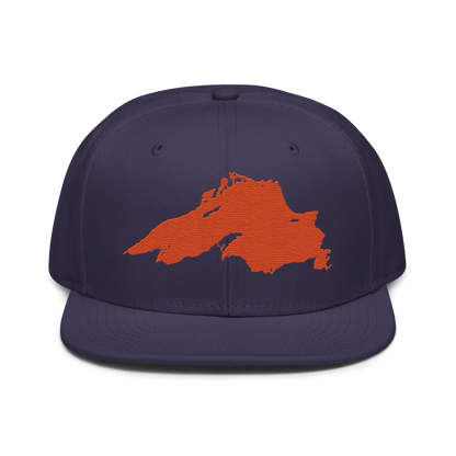 Lake Superior Snapback | 6-Panel - Maple Leaf Orange