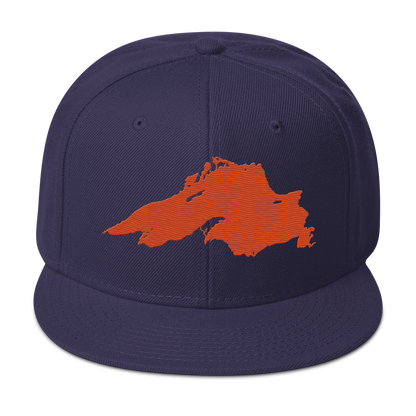 Lake Superior Snapback | 6-Panel - Maple Leaf Orange