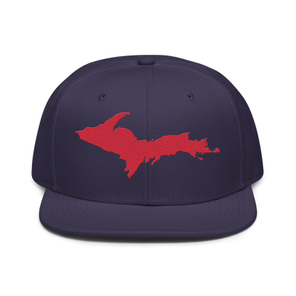 Upper Peninsula Snapback | 6-Panel - Lighthouse Red