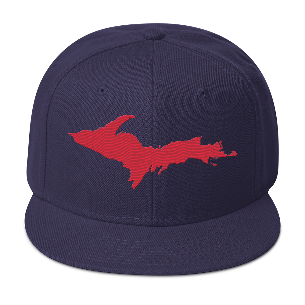 Upper Peninsula Snapback | 6-Panel - Lighthouse Red