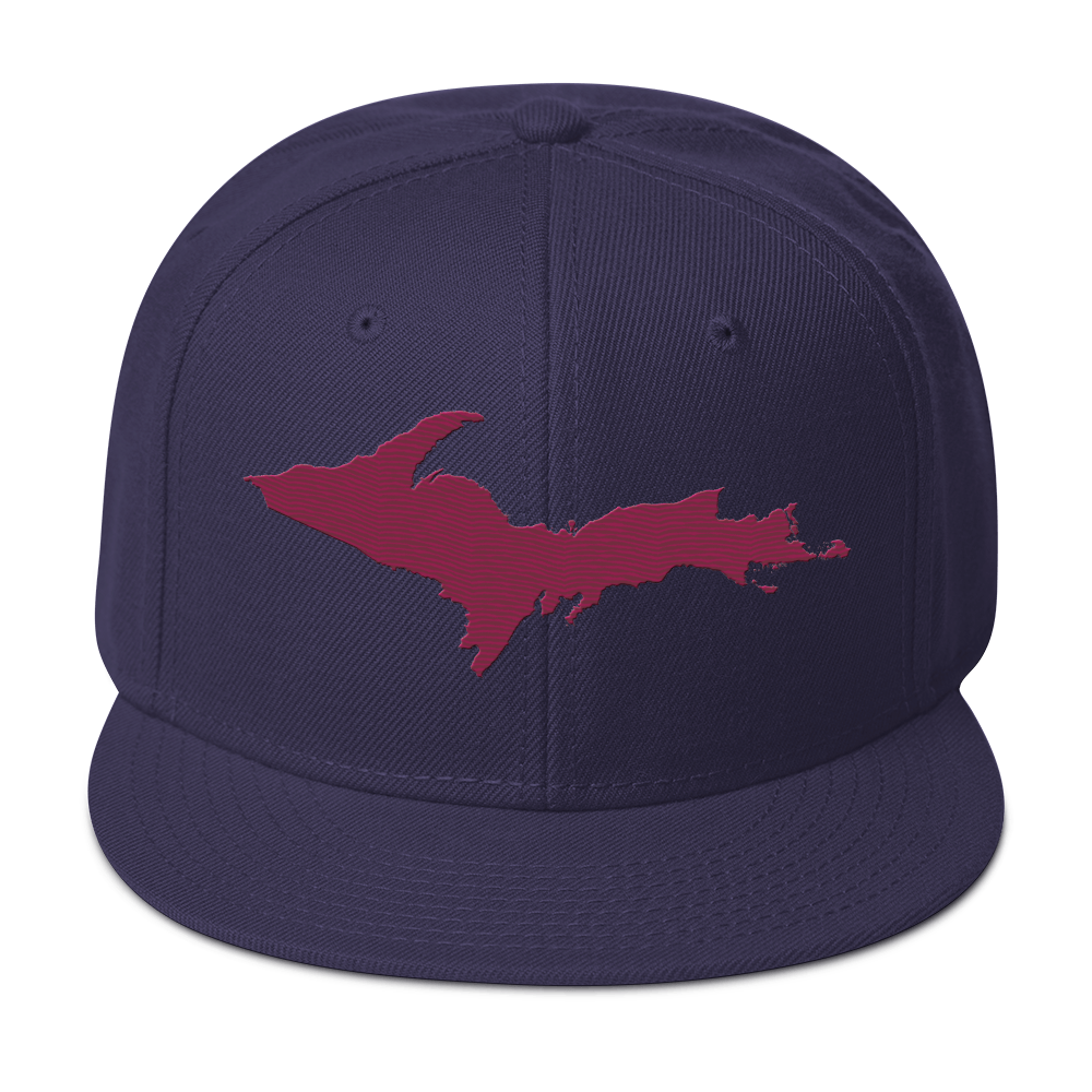 Upper Peninsula Snapback | 6-Panel - Ruby Red