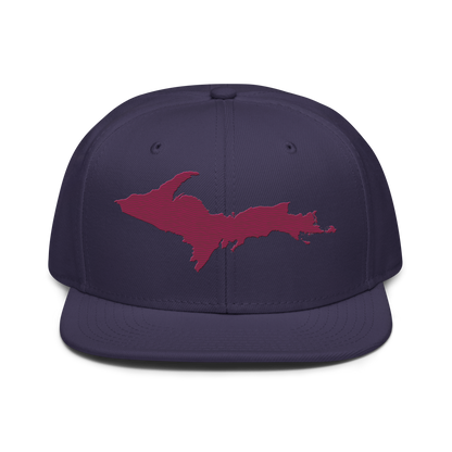 Upper Peninsula Snapback | 6-Panel - Ruby Red