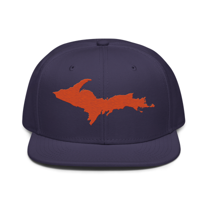 Upper Peninsula Snapback | 6-Panel - Maple Leaf Orange