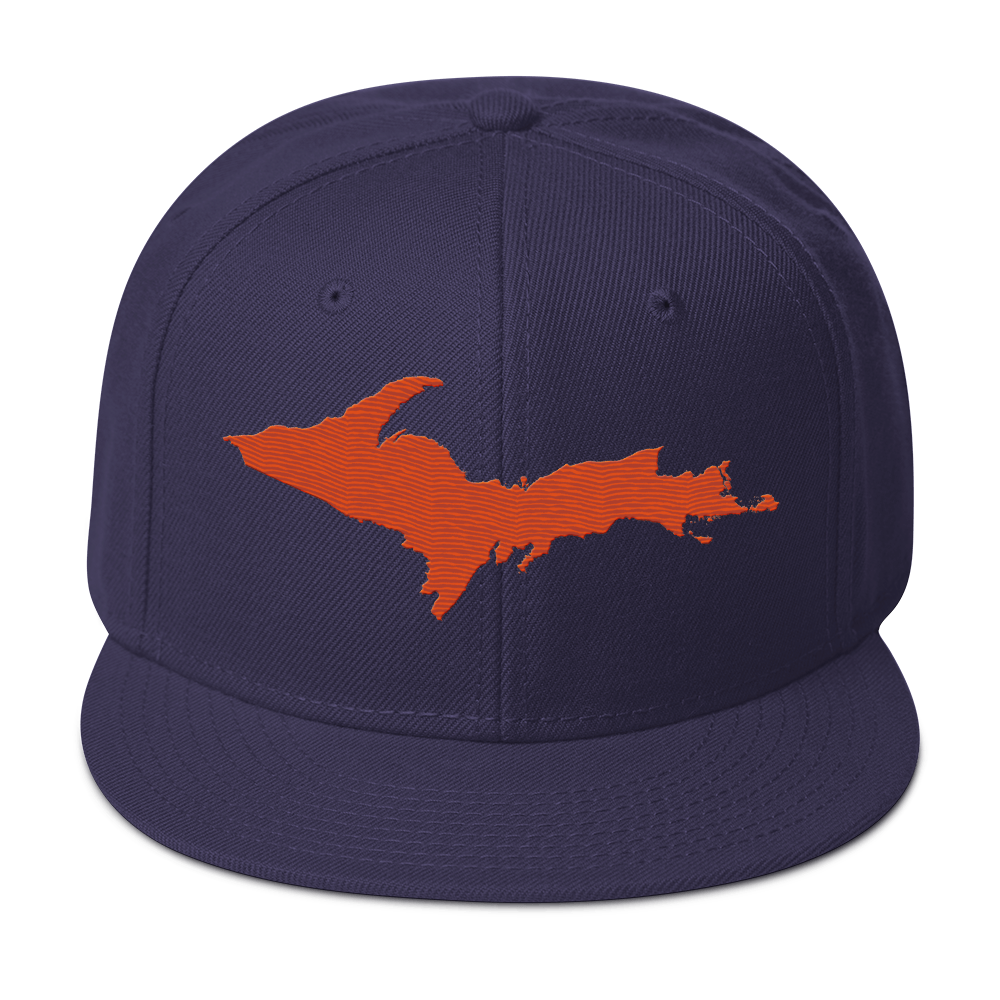 Upper Peninsula Snapback | 6-Panel - Maple Leaf Orange