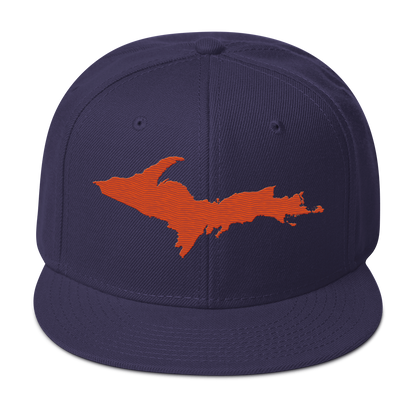 Upper Peninsula Snapback | 6-Panel - Maple Leaf Orange