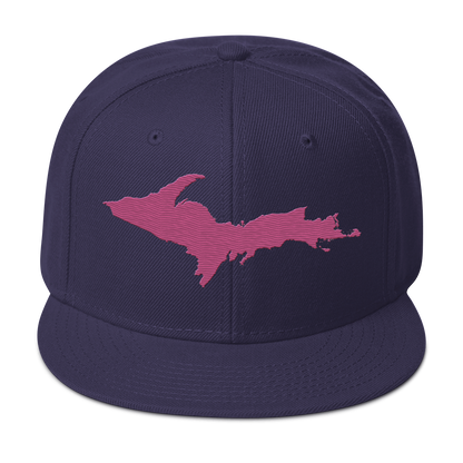 Upper Peninsula Snapback | 6-Panel - Apple Blossom Pink