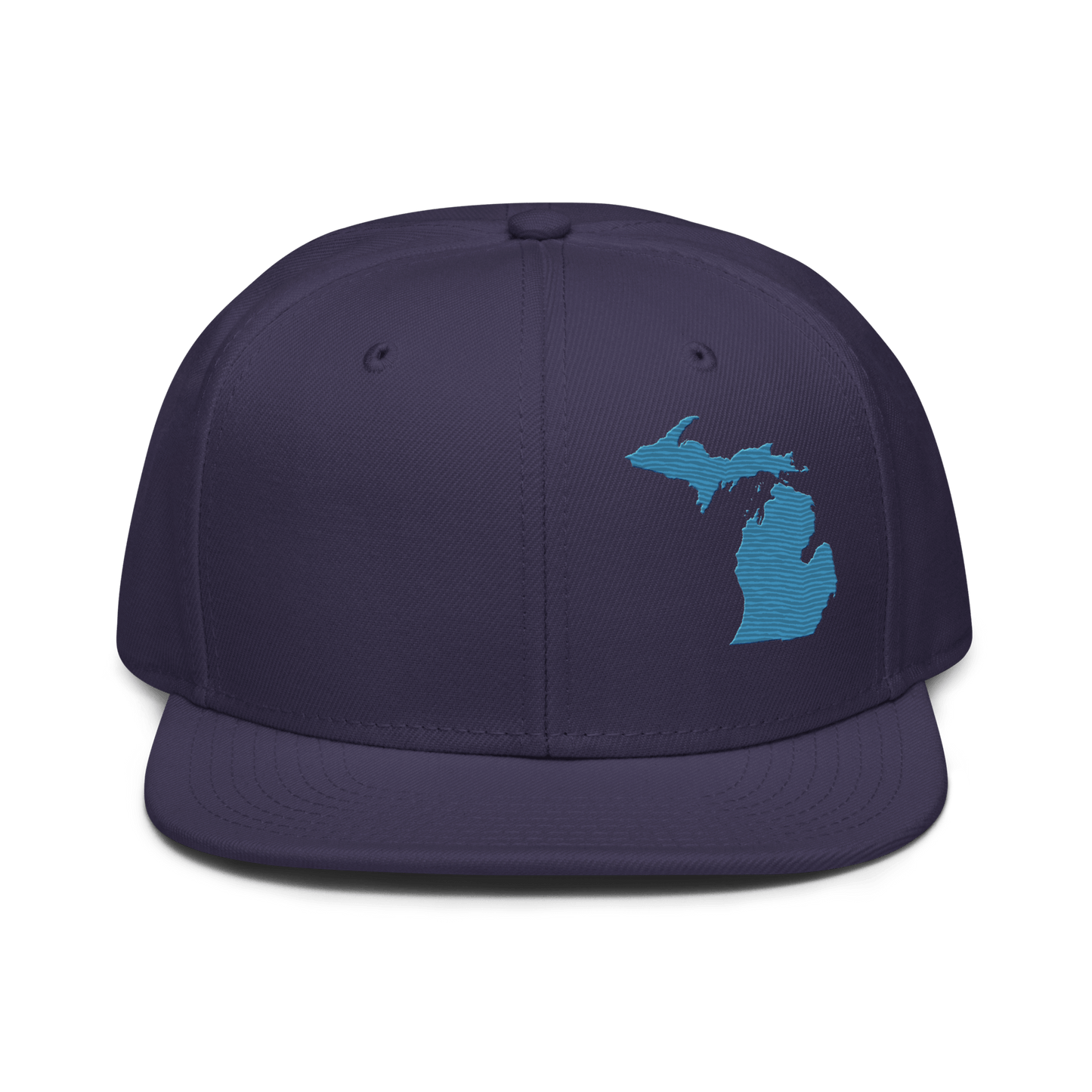 Michigan Snapback | 6-Panel - Traverse Blue Outline