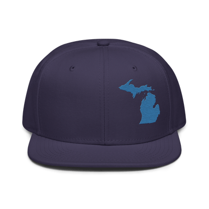 Michigan Snapback | 6-Panel - Superior Blue Outline