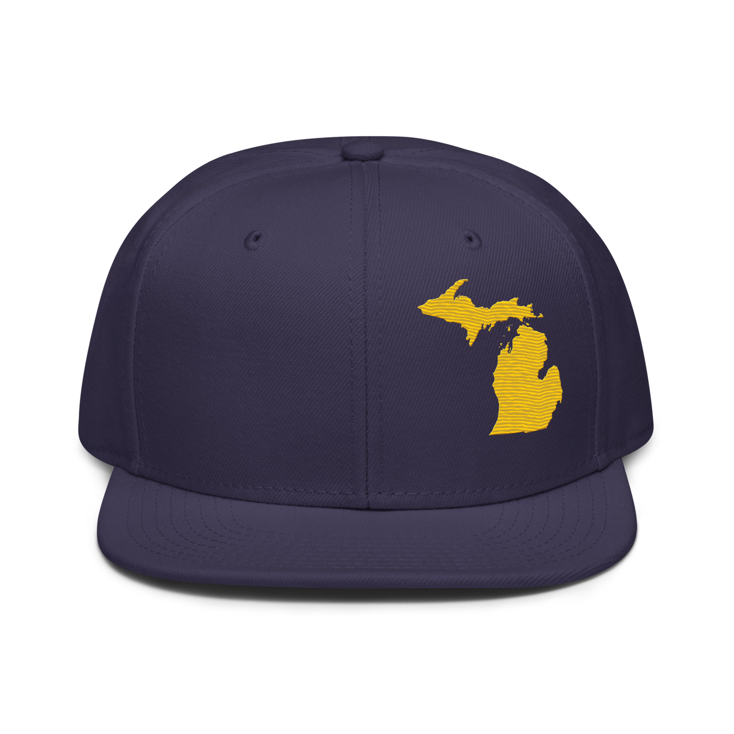 Michigan Snapback | 6-Panel - Maize Outline