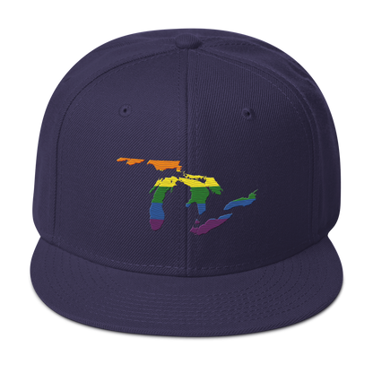 Great Lakes Snapback | 6-Panel - Rainbow Pride Edition