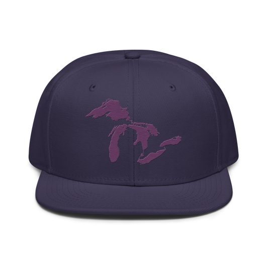 Great Lakes Snapback | 6-Panel - Plum