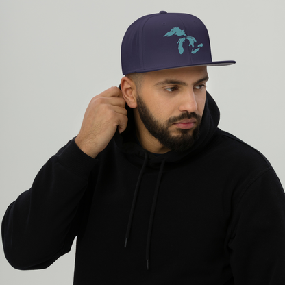 Great Lakes Snapback | 6-Panel - Huron Blue