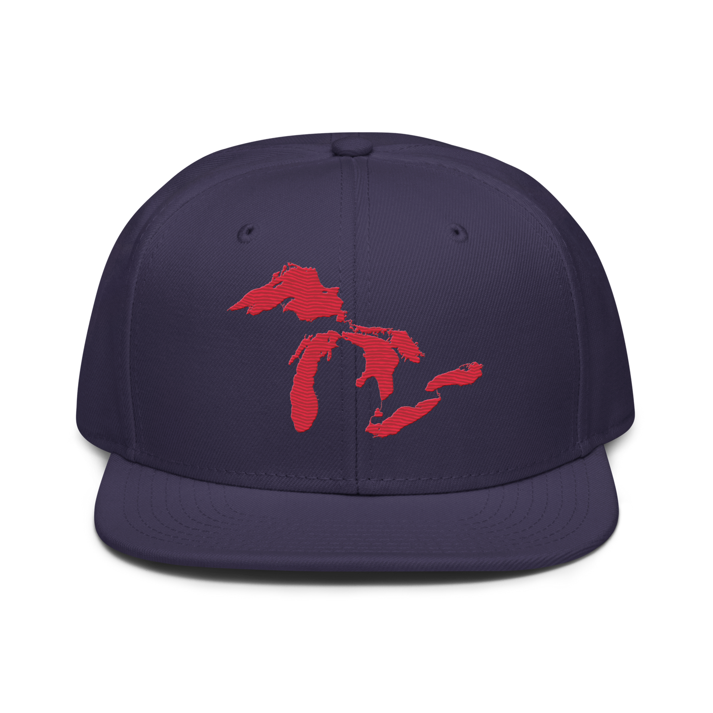 Great Lakes Snapback | 6-Panel - Lighthouse Red