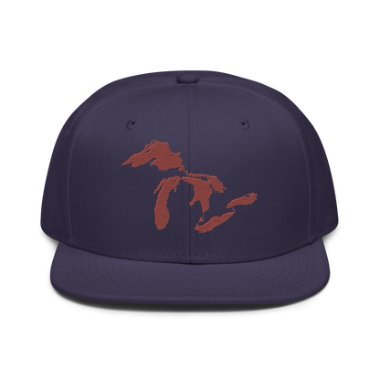 Great Lakes Snapback | 6-Panel - Ore Dock Red