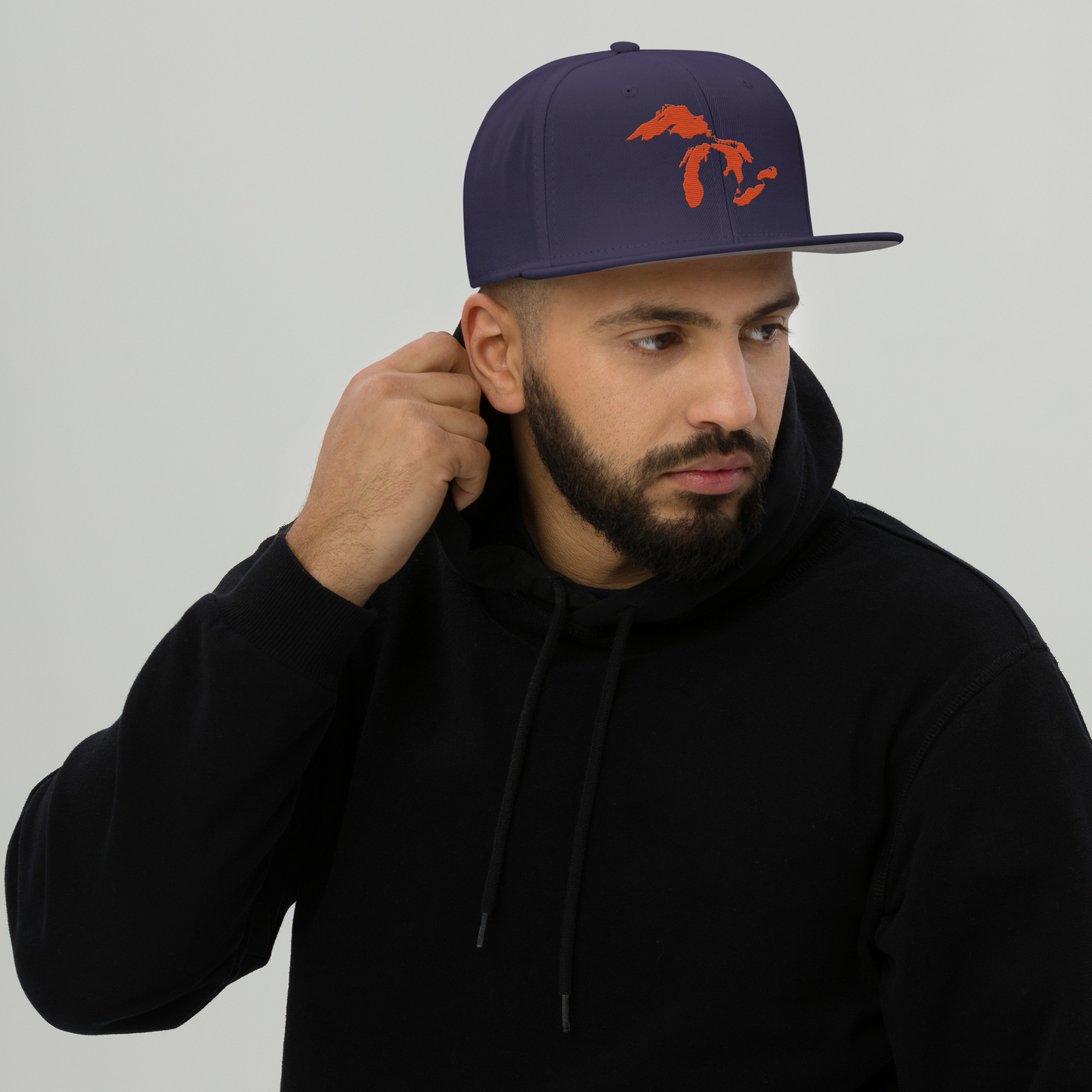 Great Lakes Snapback | 6-Panel - Maple Leaf Orange