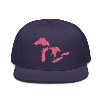 Great Lakes Snapback | 6-Panel - Rhodochrosite Pink