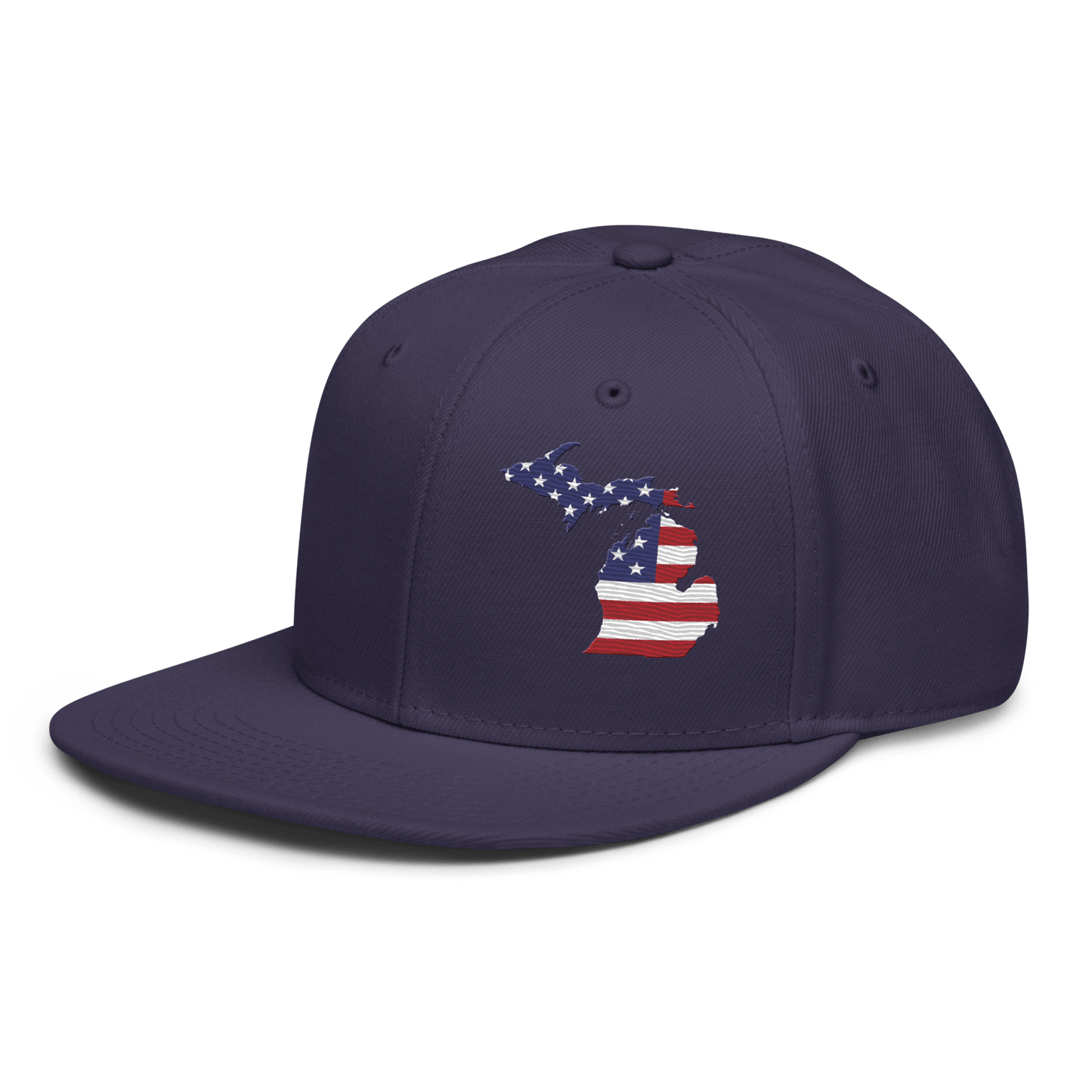 Michigan Snapback | 6-Panel - Patriotic Outline