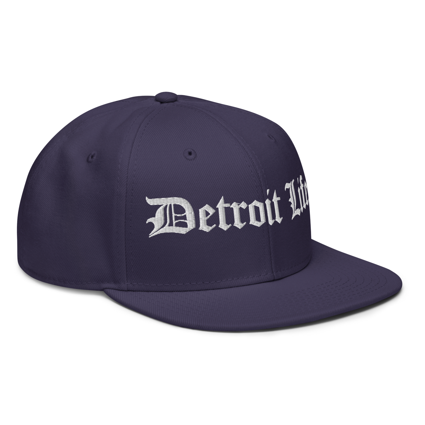 'Detroit Life' Flat Bill Snapback (Horizontal) | 6-Panel