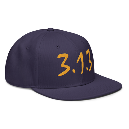 Detroit '313 Snapback (Gold Compton Font) | 6-Panel