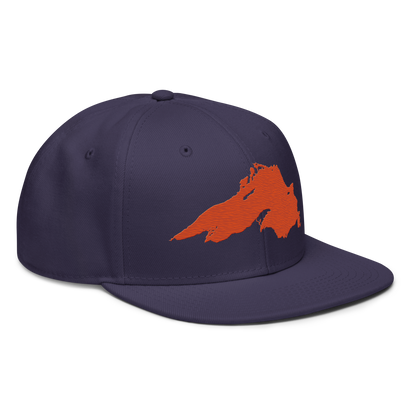 Lake Superior Snapback | 6-Panel - Maple Leaf Orange