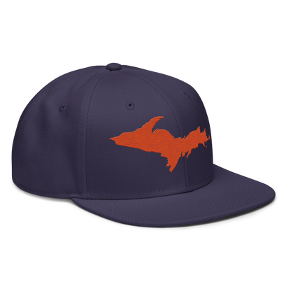 Upper Peninsula Snapback | 6-Panel - Maple Leaf Orange