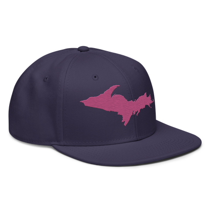 Upper Peninsula Snapback | 6-Panel - Apple Blossom Pink